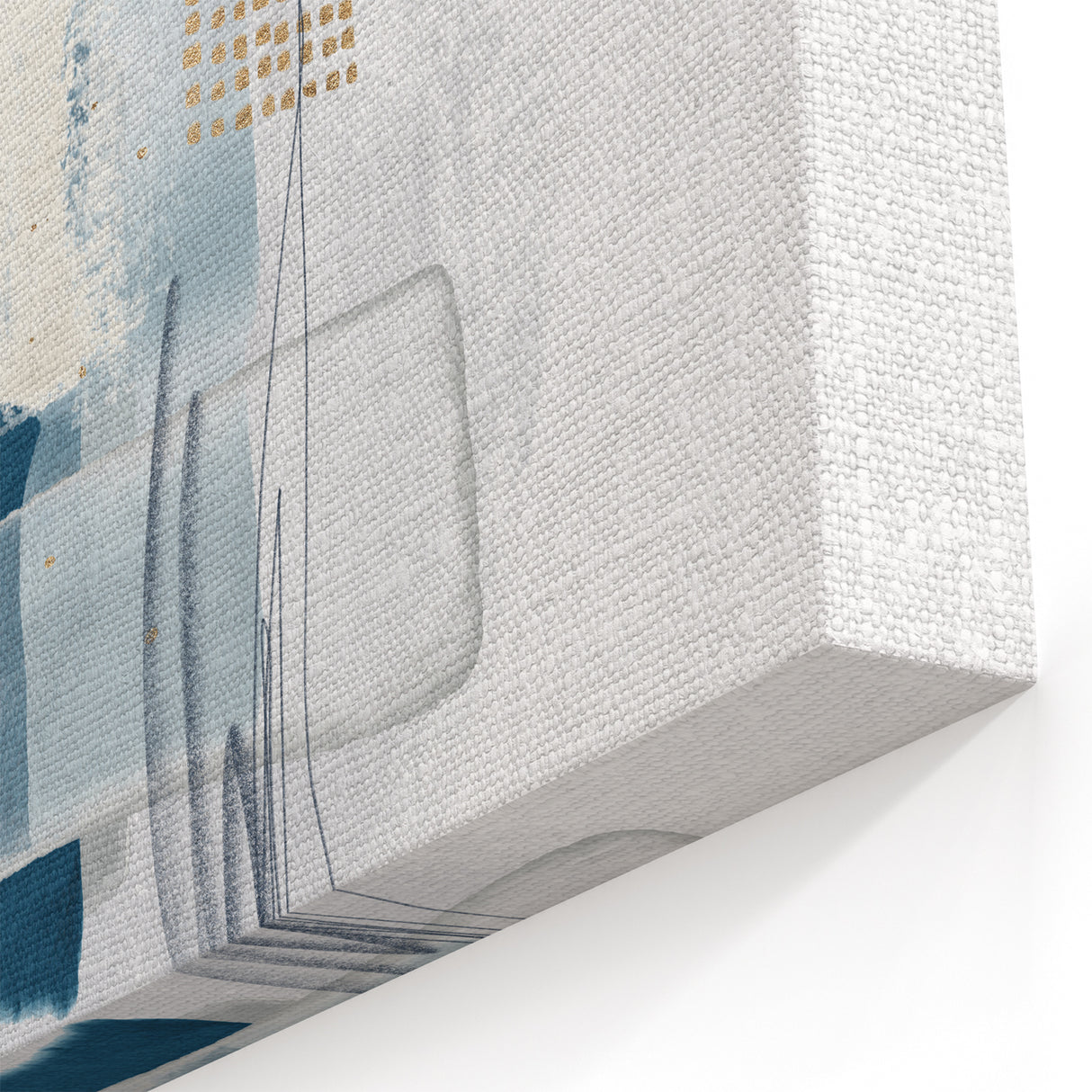 Minimalist abstract canvas prints – cool toned geometric wall decor