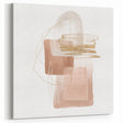 Geometric minimalist abstract wall art – soft neutral canvas print