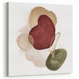 Minimalist wall art for modern interiors – burgundy and olive print