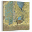 Modern Abstract Canvas Prints – Elegant Gold & Aqua Textured Art