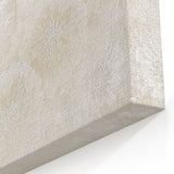 Contemporary Framed Abstract Art – Soft Beige Floral Texture Design