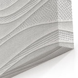Timeless Textures Abstract Wall Art – Wavy Layered White Pattern