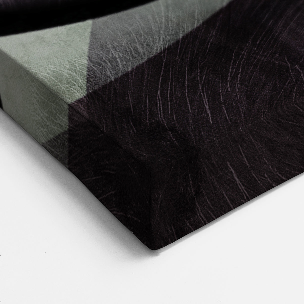 Earthen Harmony Abstracts - Contemporary Canvas Art in Olive Plum