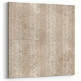 Contemporary Framed Abstract Art – Olive Green Minimalist Pattern