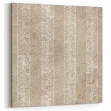 Contemporary Framed Abstract Art – Olive Green Minimalist Pattern
