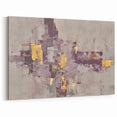 Earthen Harmony Abstracts - Neutral Abstract Prints with Gold Detail