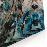 Earthen Harmony Abstracts – Teal and Beige Modern Abstract Wall Art
