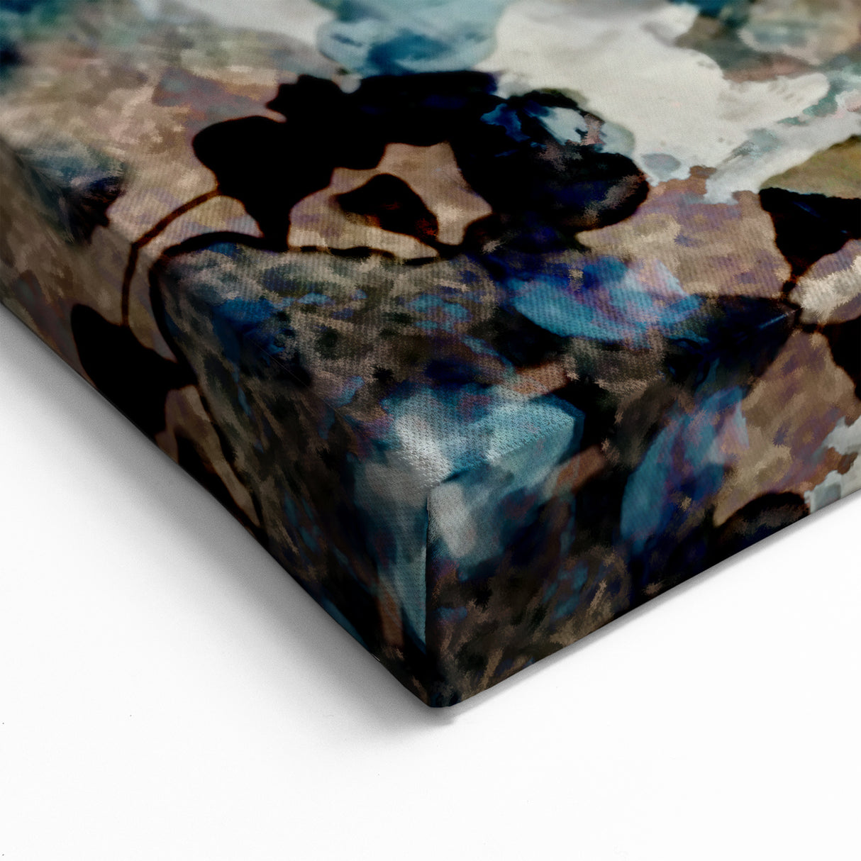Earthen Harmony Abstracts – Teal and Beige Modern Abstract Wall Art