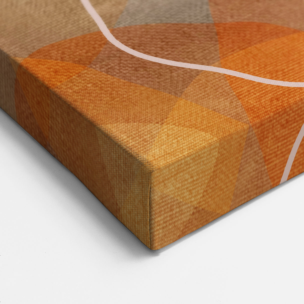 Minimalist Textured Art Pieces – Earthy Orange Organic Abstract