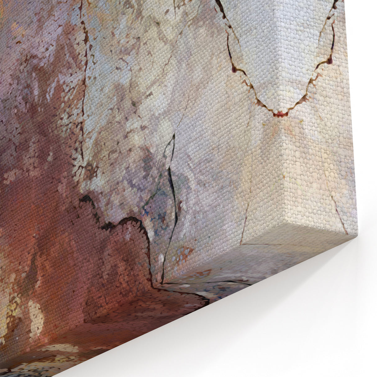 Earthen Harmony Abstracts – Moody Blue and Brown Modern Wall Art