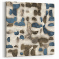 Large Abstract Wall Decor - Textured Art in Blue and Earth Tones