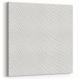 Contemporary Framed Abstract Art - Wavy Minimal Texture Design