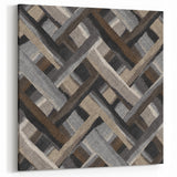 Minimalist Textured Art Pieces - Interwoven Neutrals in Motion