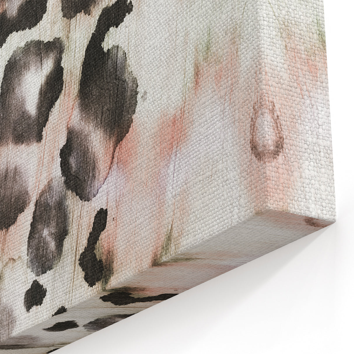 Earthen Harmony Abstracts – Blush and Black Modern Watercolor Wall Art