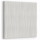 Textured Acrylic Wall Art - Vertical Wave Lines in Soft Neutrals