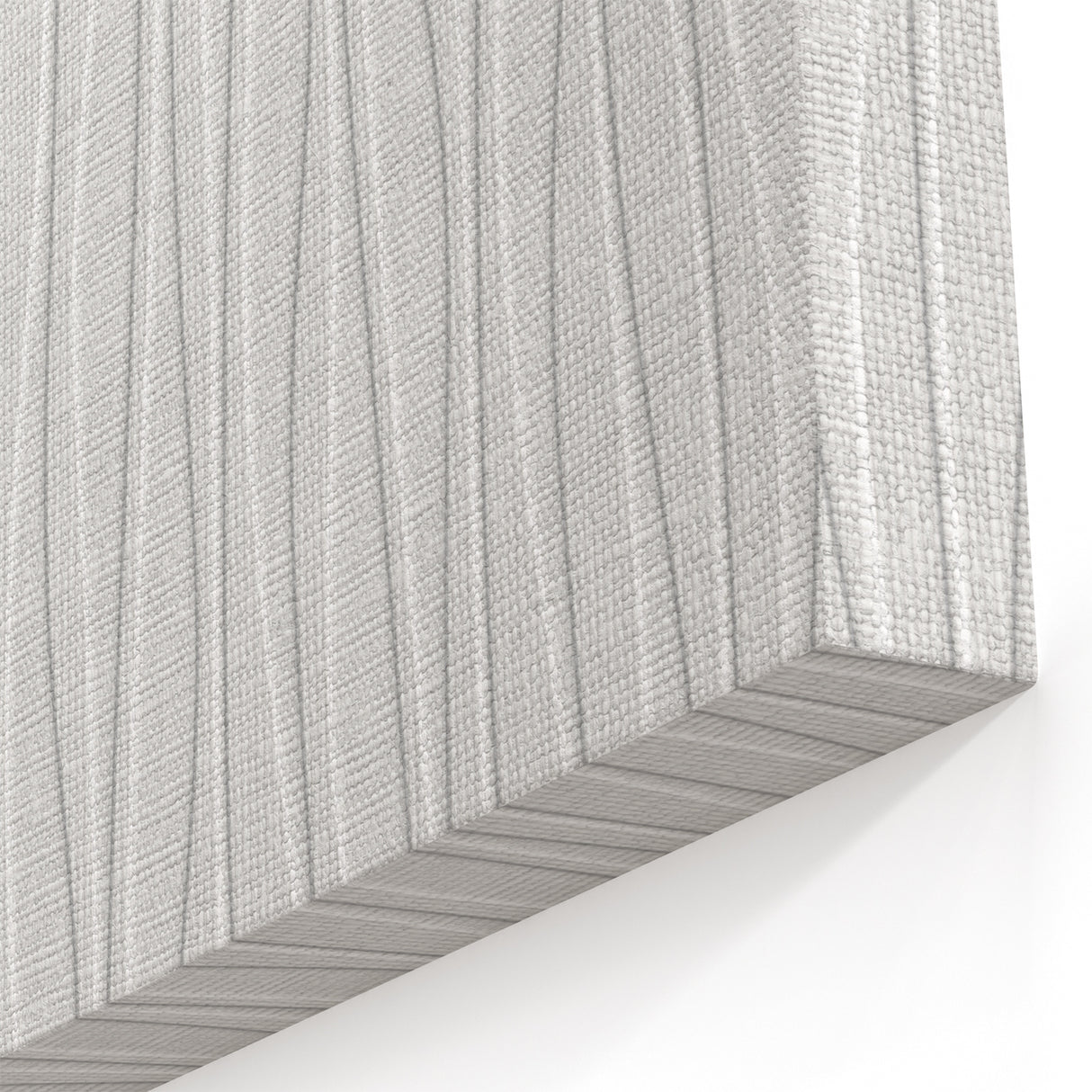Textured Acrylic Wall Art - Vertical Wave Lines in Soft Neutrals