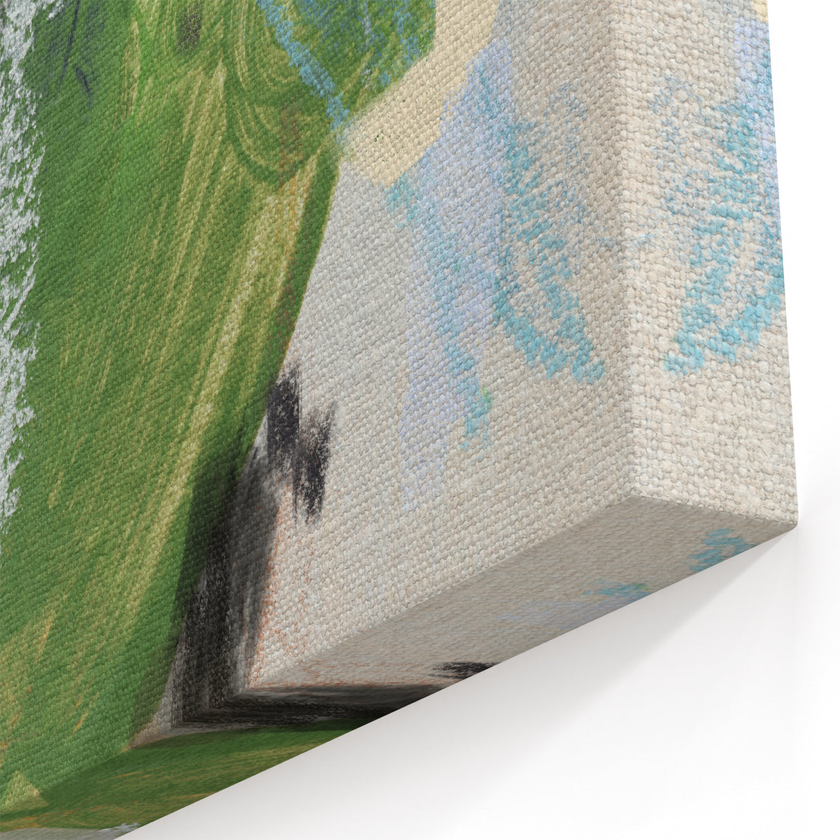 Earthen Harmony Abstracts – Green and Beige Nature-Inspired Wall Art