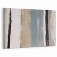 Textured Acrylic Wall Art – Gray Blue and Neutral Vertical Layers