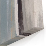 Textured Acrylic Wall Art – Gray Blue and Neutral Vertical Layers