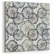 Contemporary Framed Abstract Art – Muted Floral Texture Print