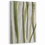 Earthen Harmony Abstracts – Olive Green and Light Gray Wall Art