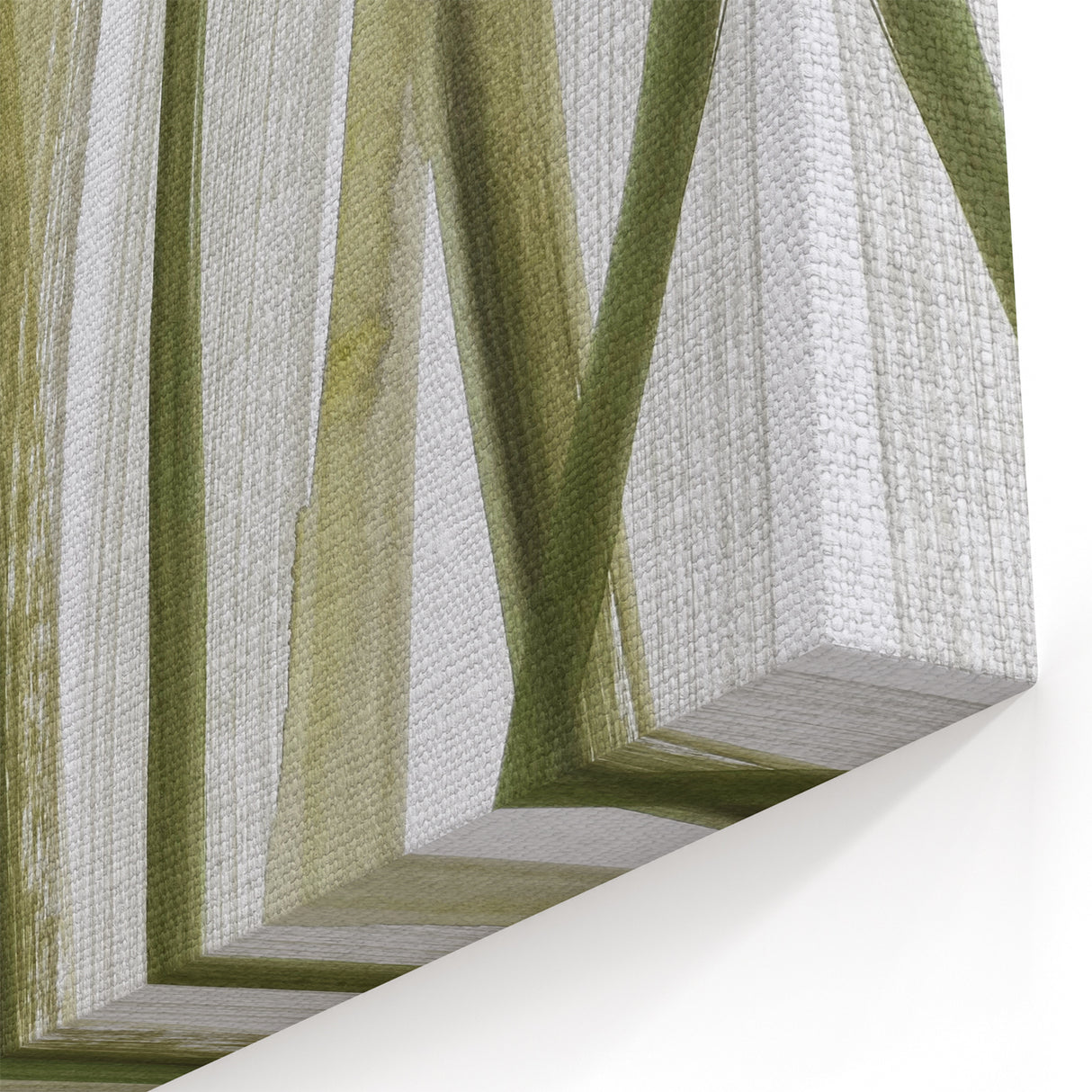 Earthen Harmony Abstracts – Olive Green and Light Gray Wall Art