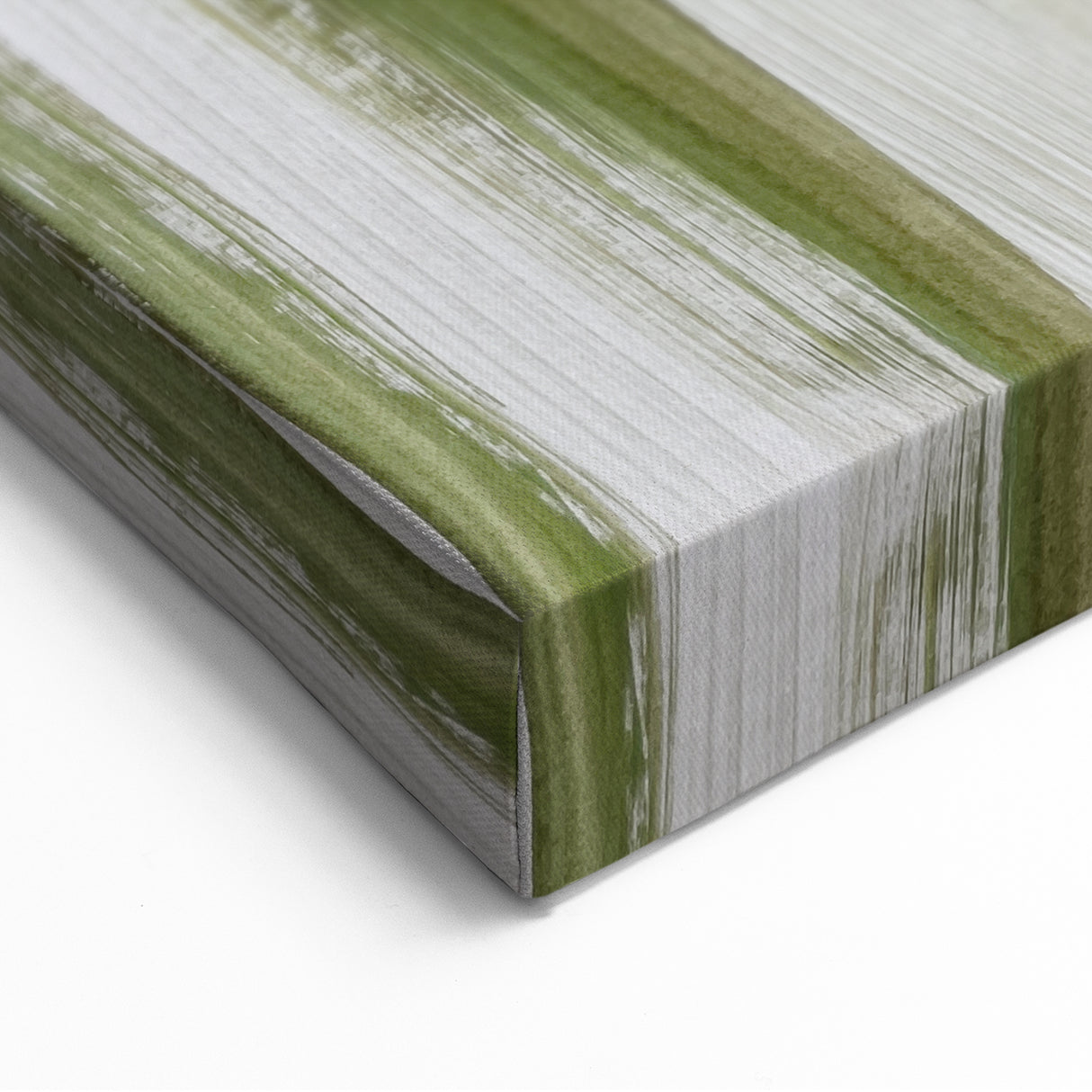 Earthen Harmony Abstracts – Olive Green and Light Gray Wall Art