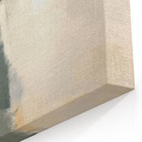 Contemporary Framed Abstract Art – Yellow, Gray, and Deep Blue Form