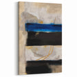 Modern Abstract Canvas Prints – Blue, Black, and Beige Brush Layers