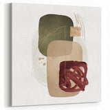Geometric Minimalist Abstract Wall Art – Framed Modern Canvas Print
