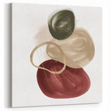 Framed Abstract Geometric Art – Minimalist Wall Art in Earthy Tones