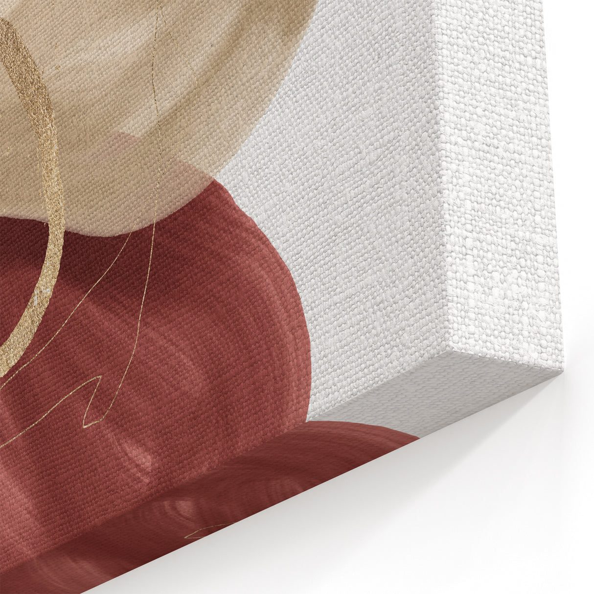 Framed Abstract Geometric Art – Minimalist Wall Art in Earthy Tones