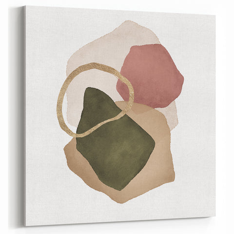 Contemporary Minimalist Wall Art – Geometric Abstract Earth Tones