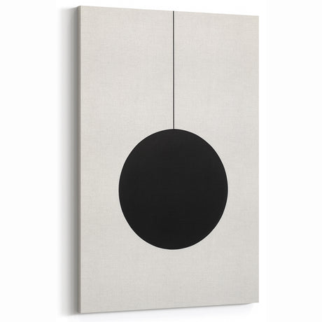 Minimalist Wall Art for Modern Homes – Geometric Black Circle Design