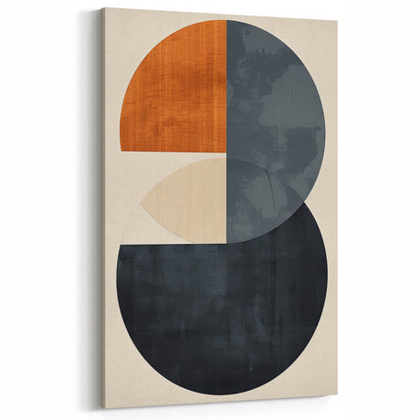 Modern Geometric Wall Décor – Minimalist Abstract Circle Composition