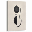 Minimalist Abstract Canvas Prints – Geometric Black & Beige Wall Art