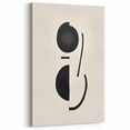 Minimalist Abstract Canvas Prints – Geometric Black & Beige Wall Art