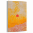 Geometric Minimalist Abstract Wall Art – Sunset Glow Canvas Print