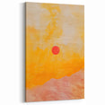Geometric Minimalist Abstract Wall Art – Sunset Glow Canvas Print