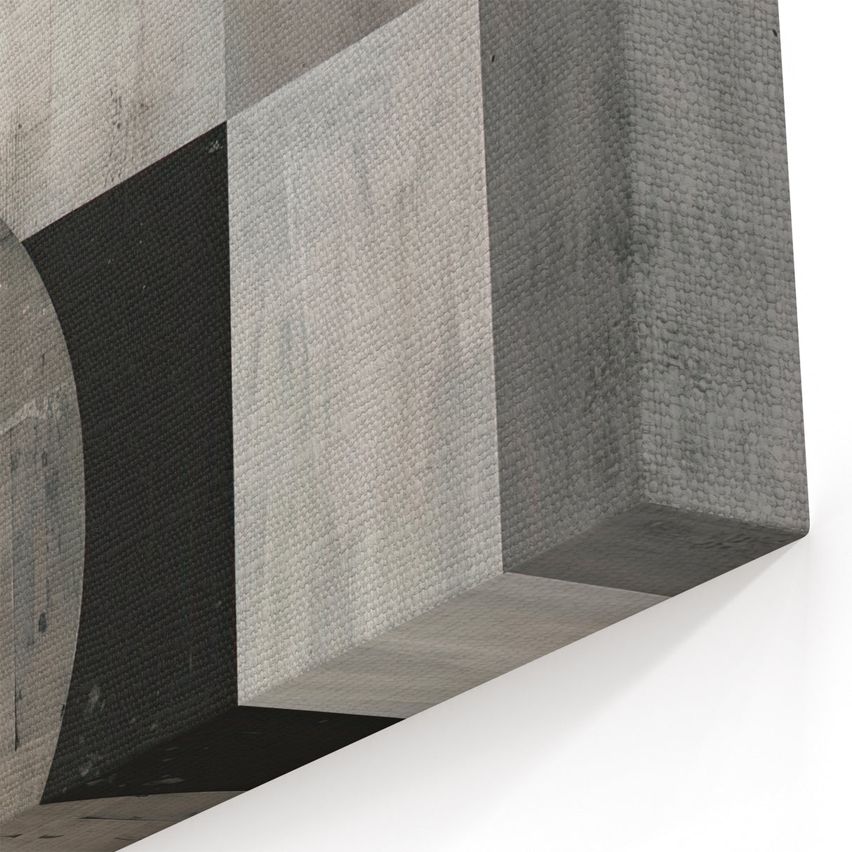 Contemporary Minimalist Wall Art – Geometric Black & Gray Print
