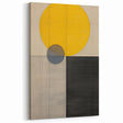 Minimalist Abstract Canvas Prints – Yellow & Gray Geometric Wall Art