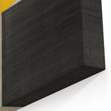 Minimalist Abstract Canvas Prints – Yellow & Gray Geometric Wall Art