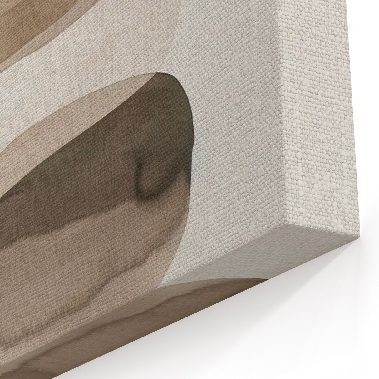 Minimalist Wall Art for Modern Interiors – Stacked Beige Abstract Print