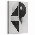 Geometric Minimalist Abstract Wall Art – Black and White Modern Print