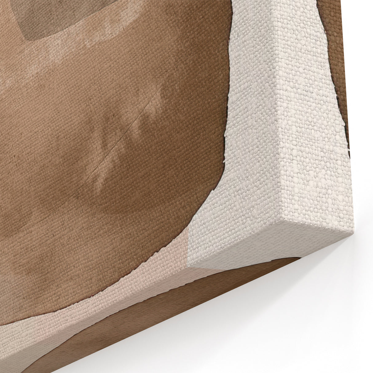Minimalist Abstract Canvas Prints – Beige and Brown Geometric Wall Art