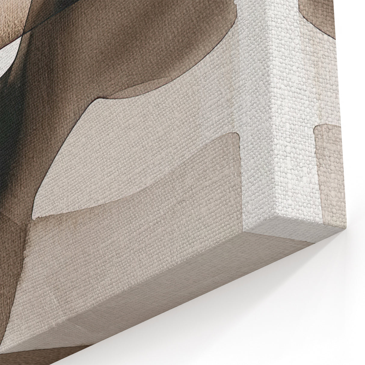 Minimalist Abstract Canvas Prints – Brown and Beige Geometric Wall Art