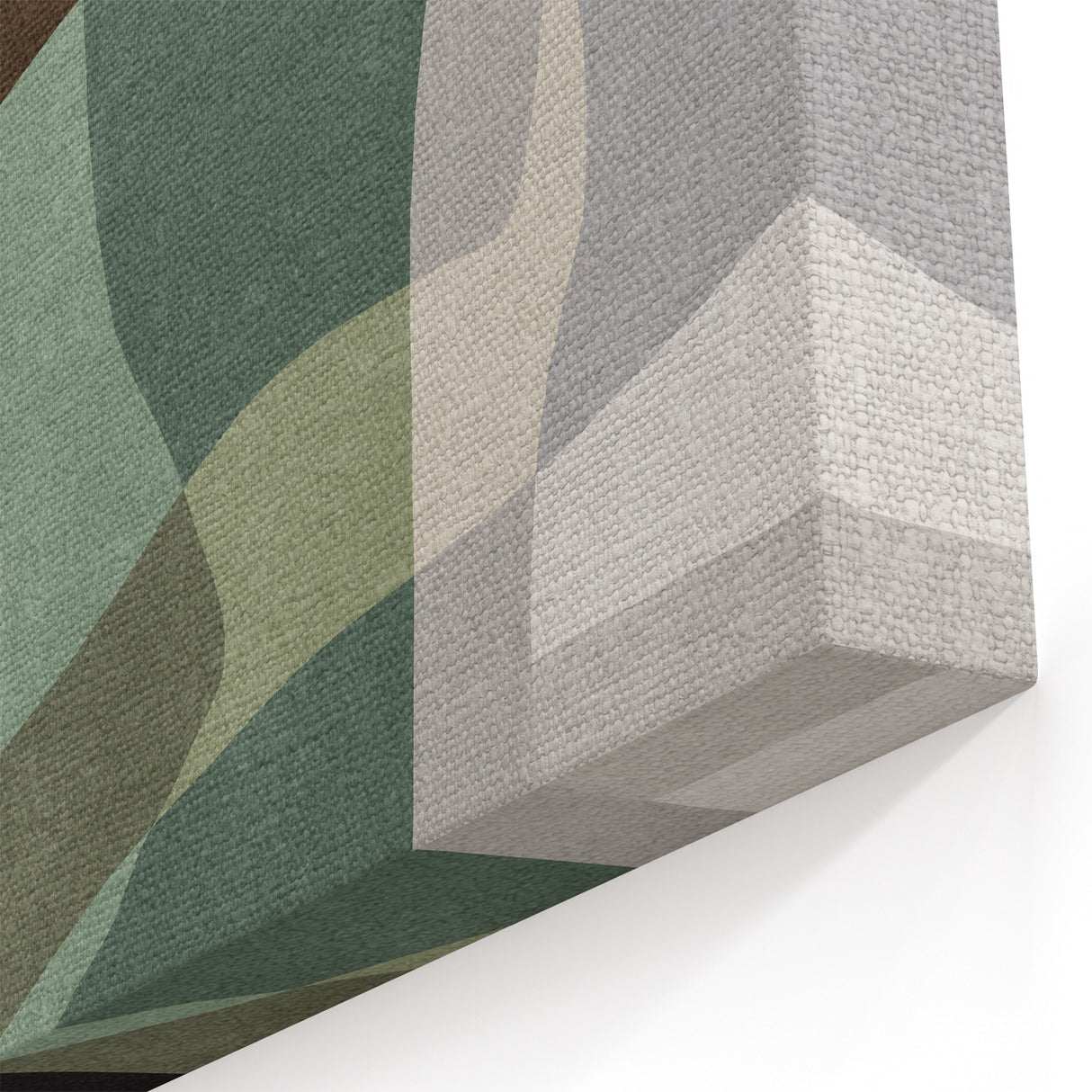 Earthen Harmony Abstracts – Neutral Green Modern Wall Art