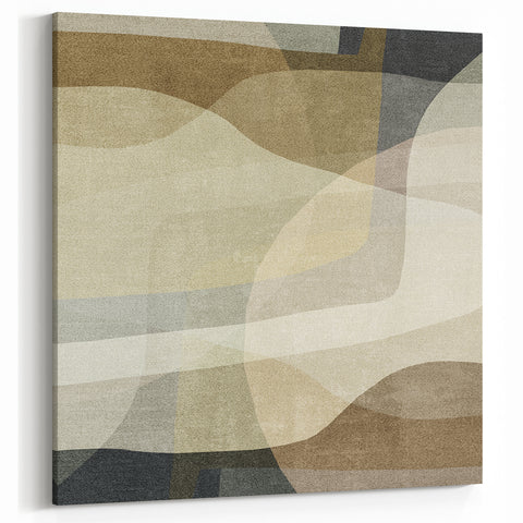 Earthen Harmony Abstracts – Minimalist Earth Tone Wall Art