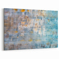 Textured Abstract Wall Art – Blue and Yellow Modern Canvas Art