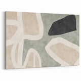 Earthen Harmony Abstracts – Modern Neutral Abstract Canvas Wall Art